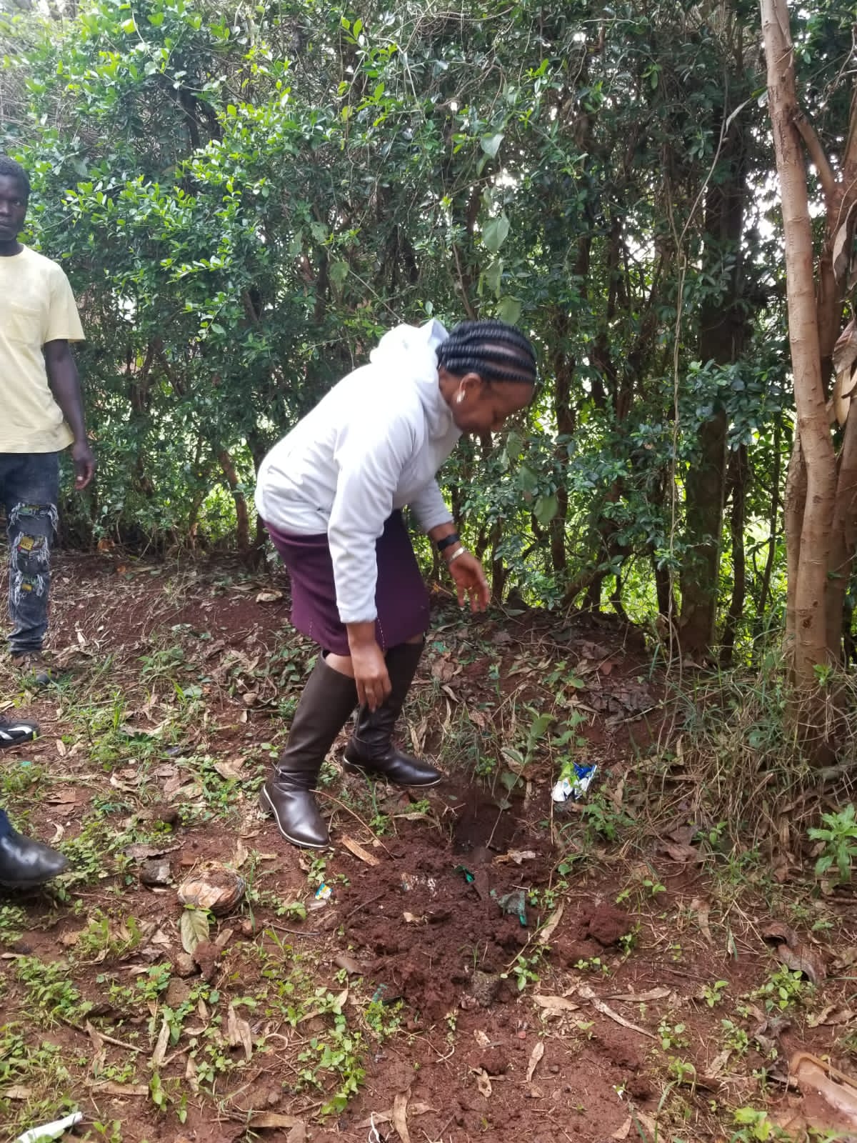 tree planting by clad members photo